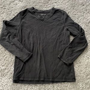 [PENDLETON] Black Long-sleeve Heavy Cotton T-Shirt